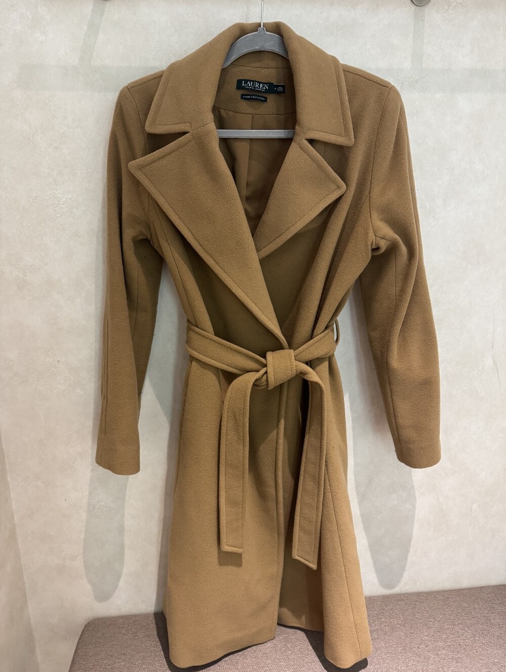 Lauren Ralph Lauren Camel Belted Trench Coat
